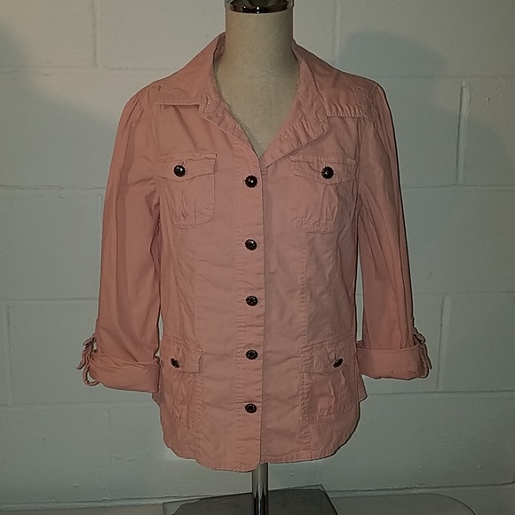 Dress Barn Jackets & Blazers - Pink light weight jacket, blazer